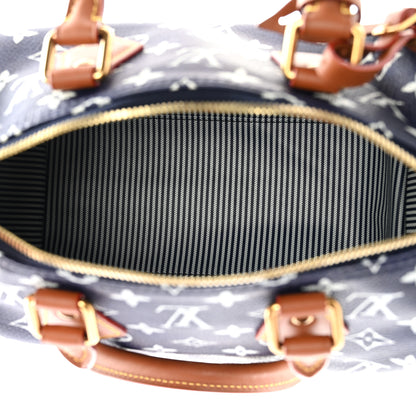 Louis Vuitton Calfskin Monogram Speedy P9 Bandouliere 25 Indigo 5 of 10