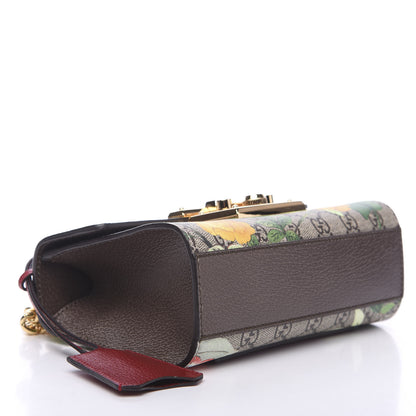 Gucci GG Supreme Monogram Tian Small Padlock Shoulder Bag Beige Multicolor New Acero 3 of 9