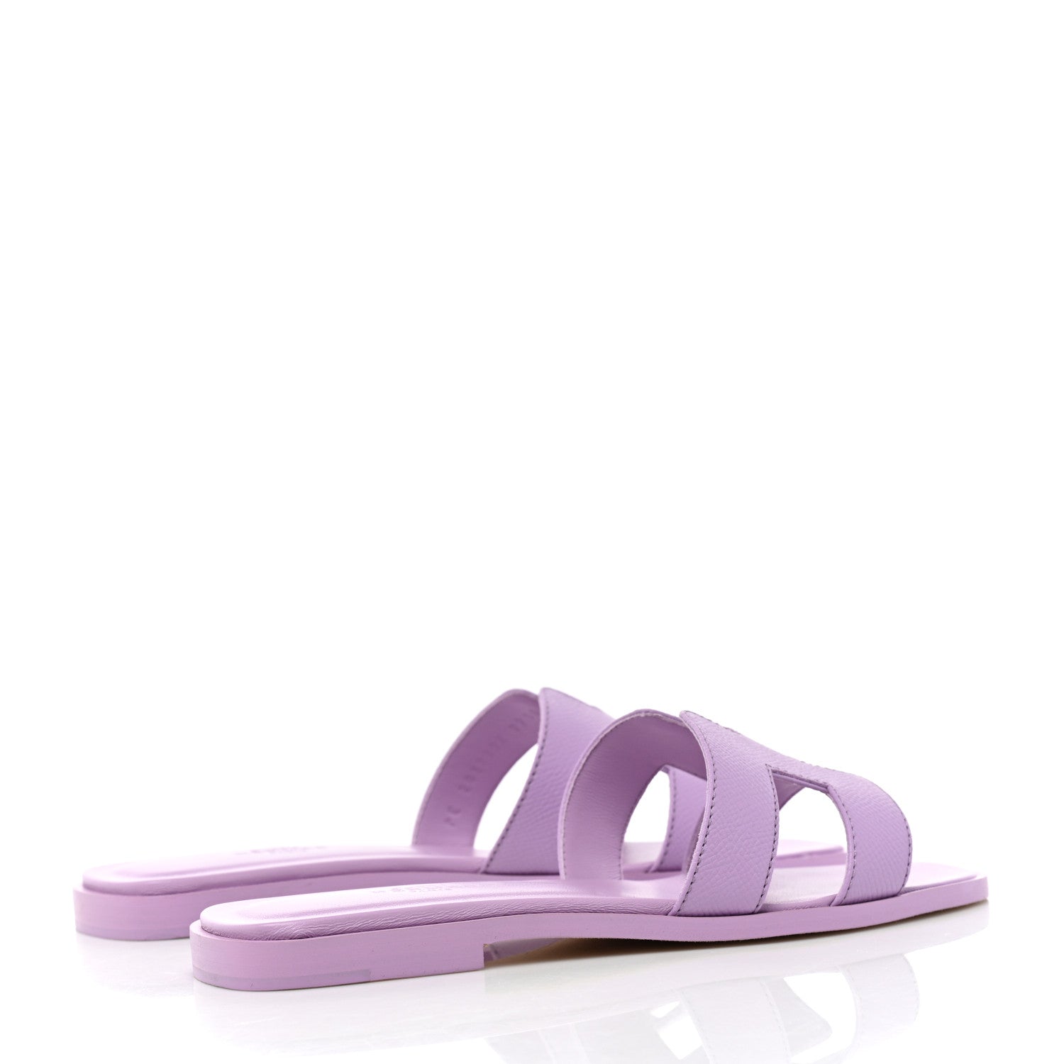 Hermes Box Calfskin Oran Sandals 36 Violet Amethyst 4 of 8