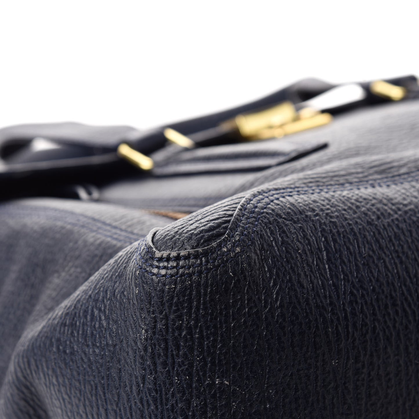 Textured Calfskin Large Pashli Satchel Ink