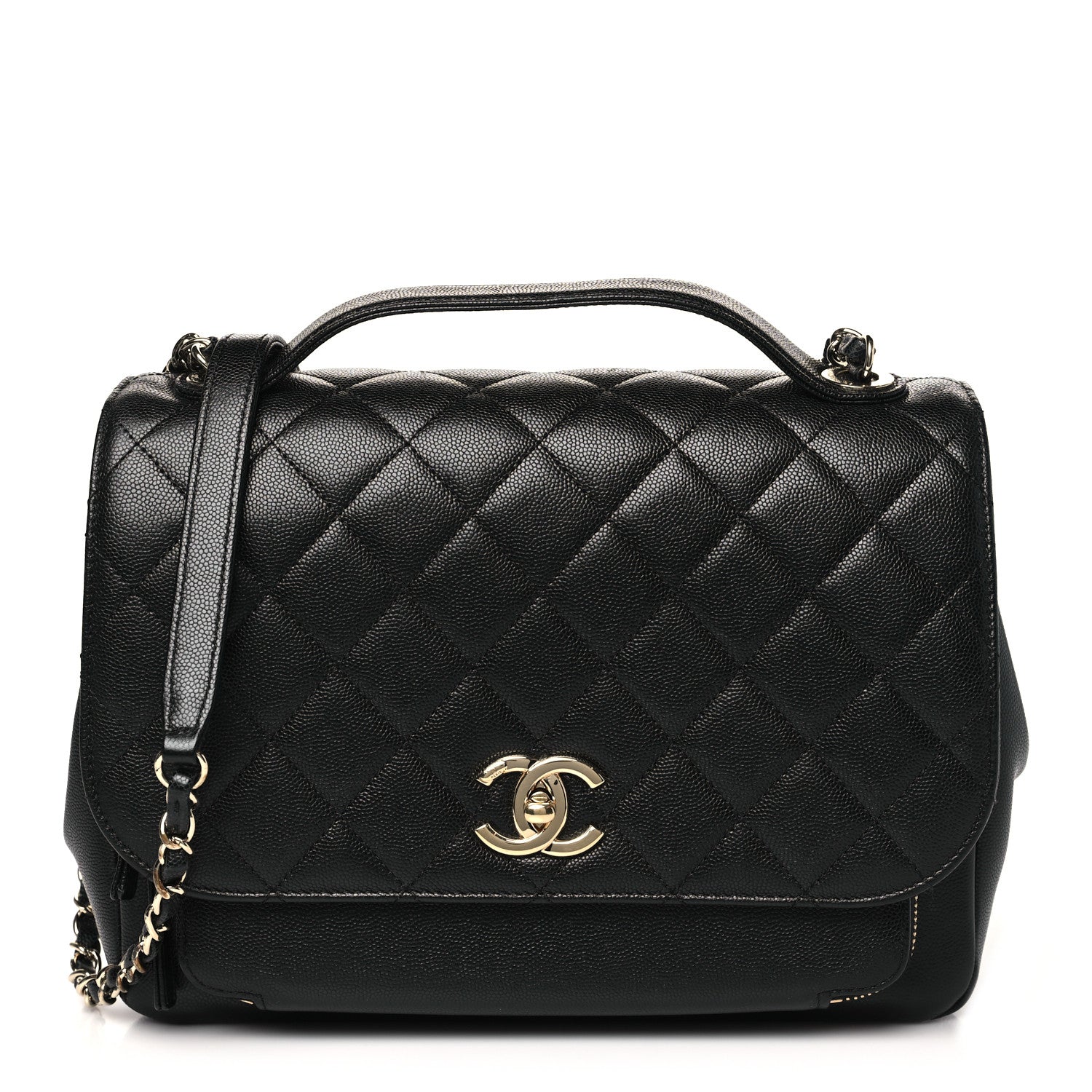 Chanel Caviar Quilted Large Business Affinity Flap Black 1 of 10