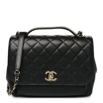 Chanel Caviar Quilted Large Business Affinity Flap Black 1 of 10