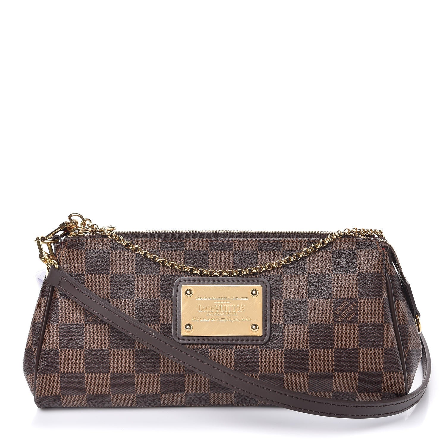 Louis Vuitton Damier Ebene Eva Clutch 1 of 7