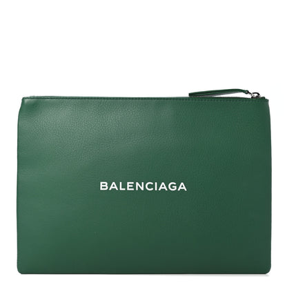 Balenciaga Calfskin Logo Everyday Second Bag Green 1 of 4