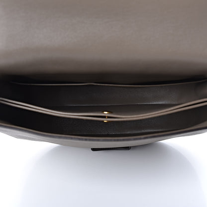 Celine Grained Calfskin Medium Trotteur Taupe 5 of 12