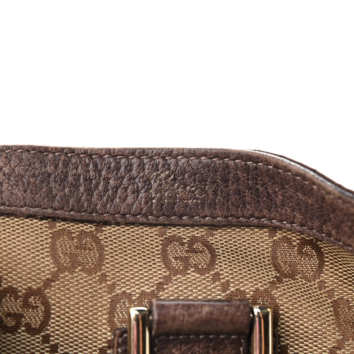 Monogram Large Abbey Tote Dark Brown