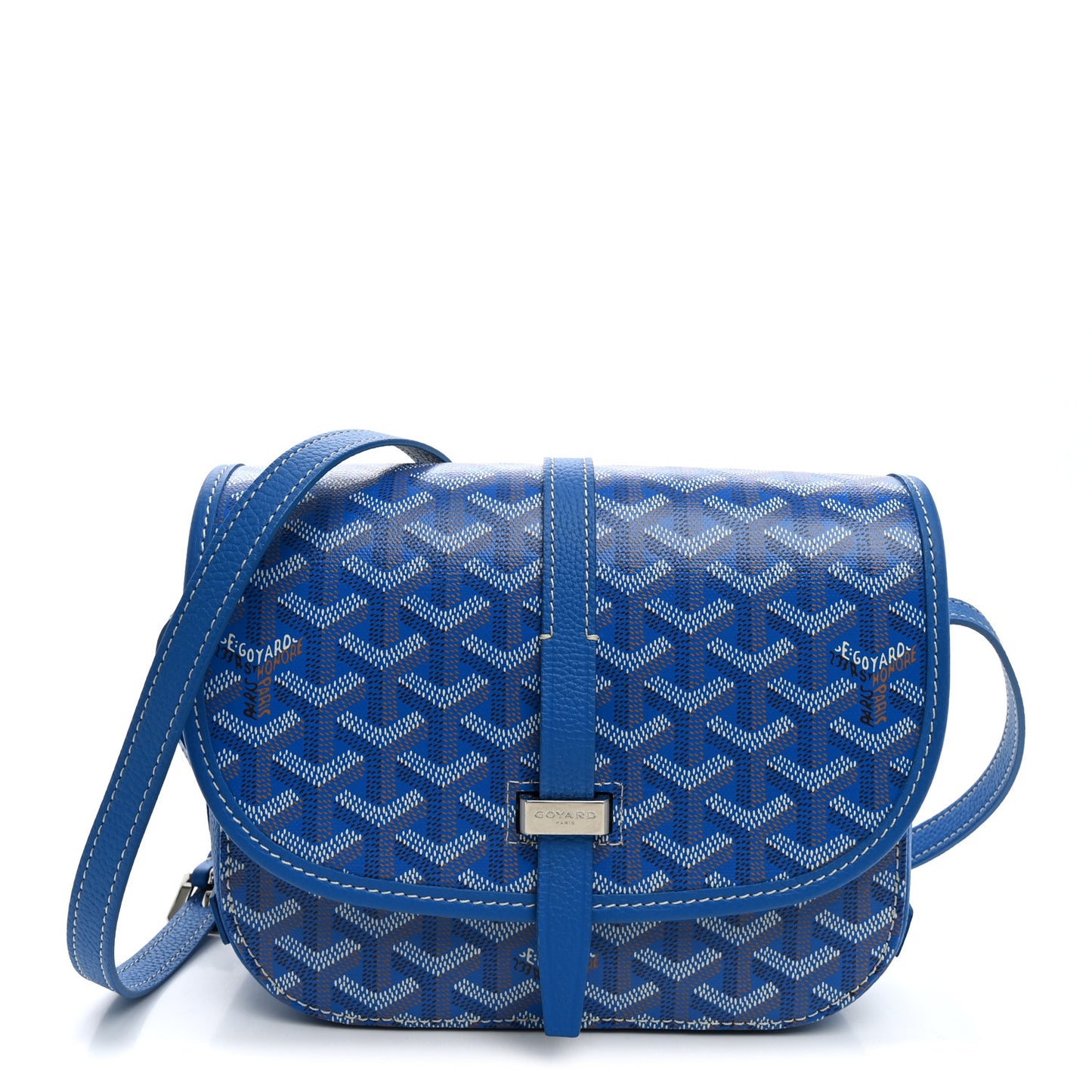 Goyardine Belvedere II PM Messenger Bag Sky Blue