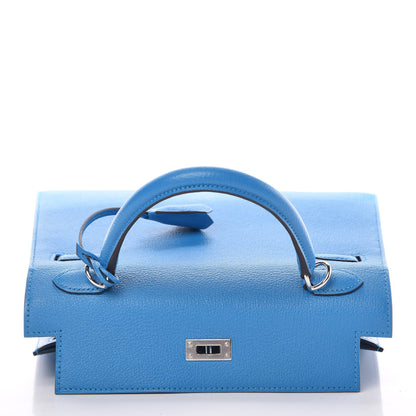 Hermes Chevre Chandra Kelly Sellier 25 Bleu Zanzibar 31 of 41