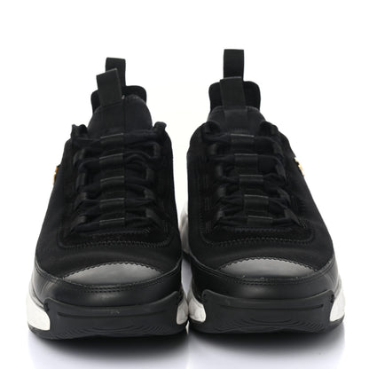 Chanel Velvet Calfskin Mixed Fibers CC Sneakers 39.5 Black 2 of 8