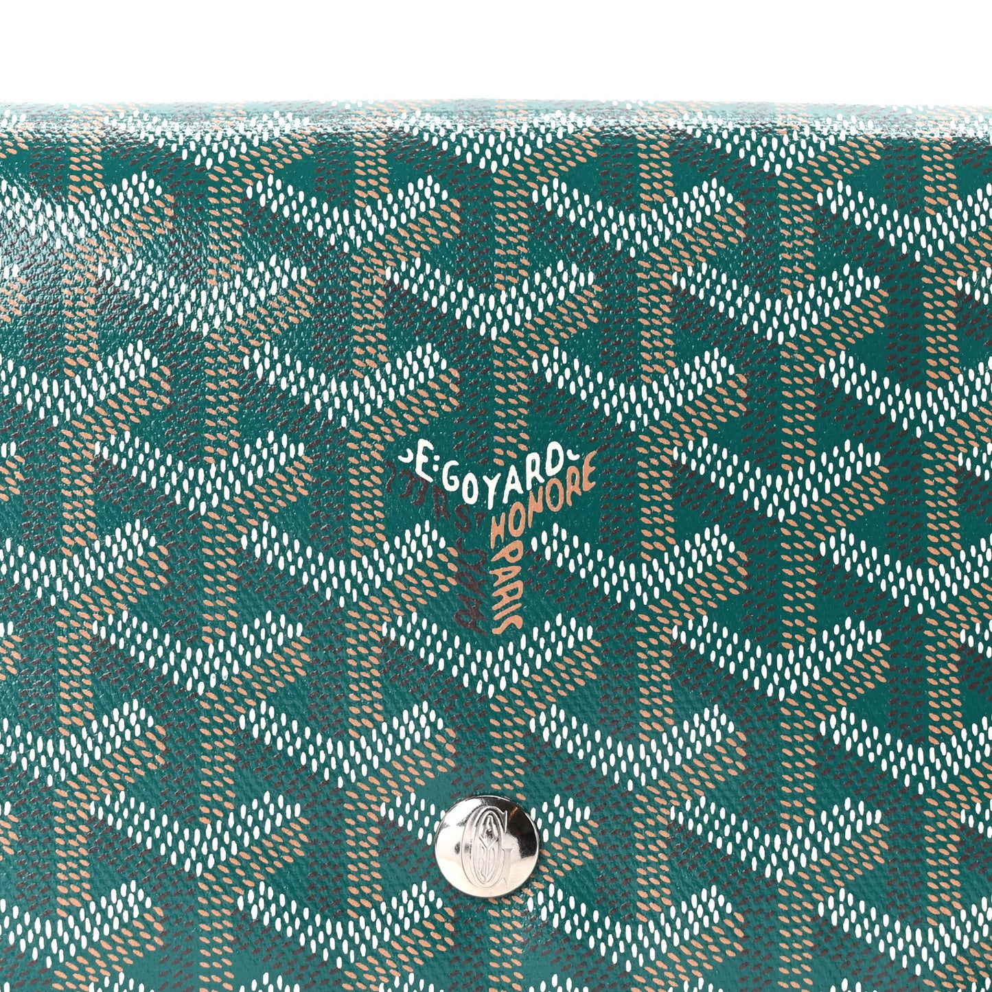 Goyardine Plumet Wallet Clutch Green