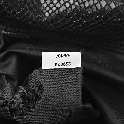 Stella McCartney Snakeskin Effect Big Falabella Tote Black 8 of 11