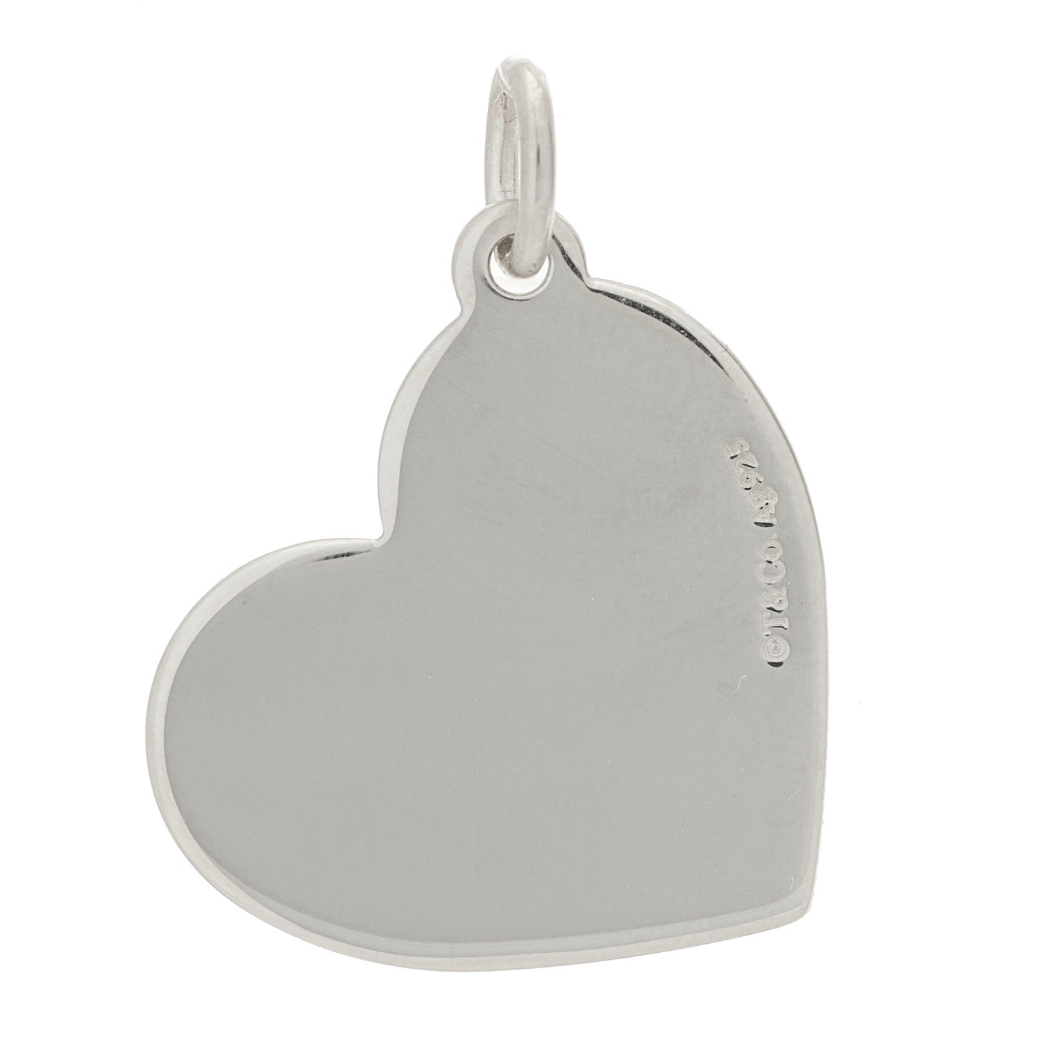 Tiffany Sterling Silver Mom Heart Charm 3 of 4