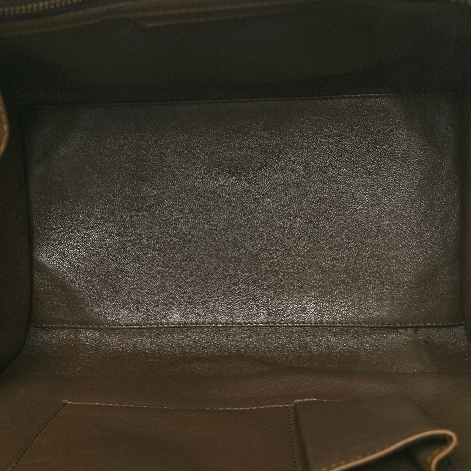 Celine Natural Canvas Smooth Calfskin Mini Luggage Brown 5 of 11