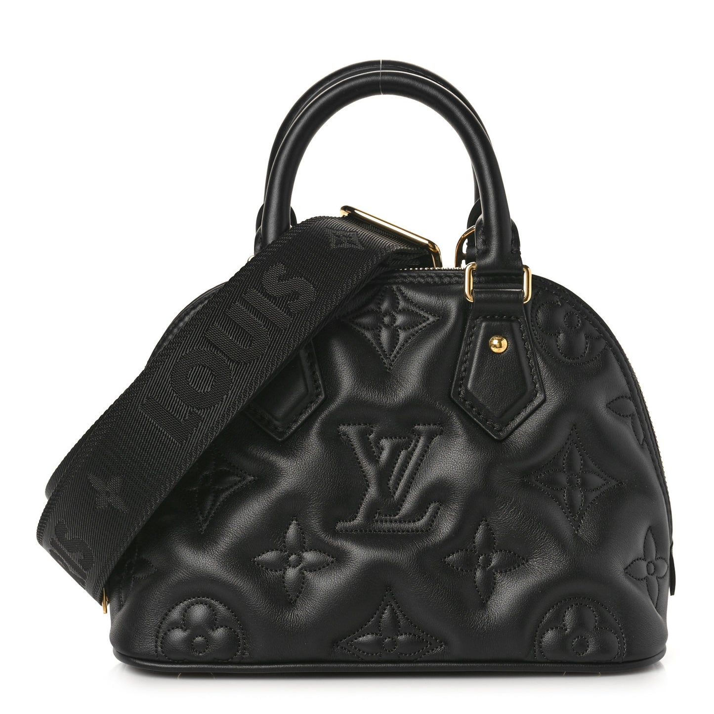 Calfskin Bubblegram Alma BB Black