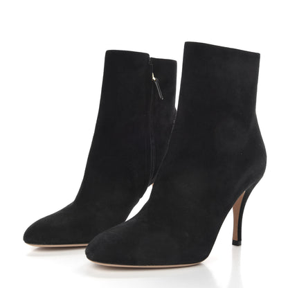 Valentino Garavani Suede Killer Stud Ankle Boots 40 Black 3 of 9