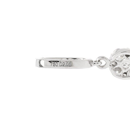 Parker & West by FASHIONPHILE 18K White Gold Diamond 1.76ctw Drop Pendant 5 of 5