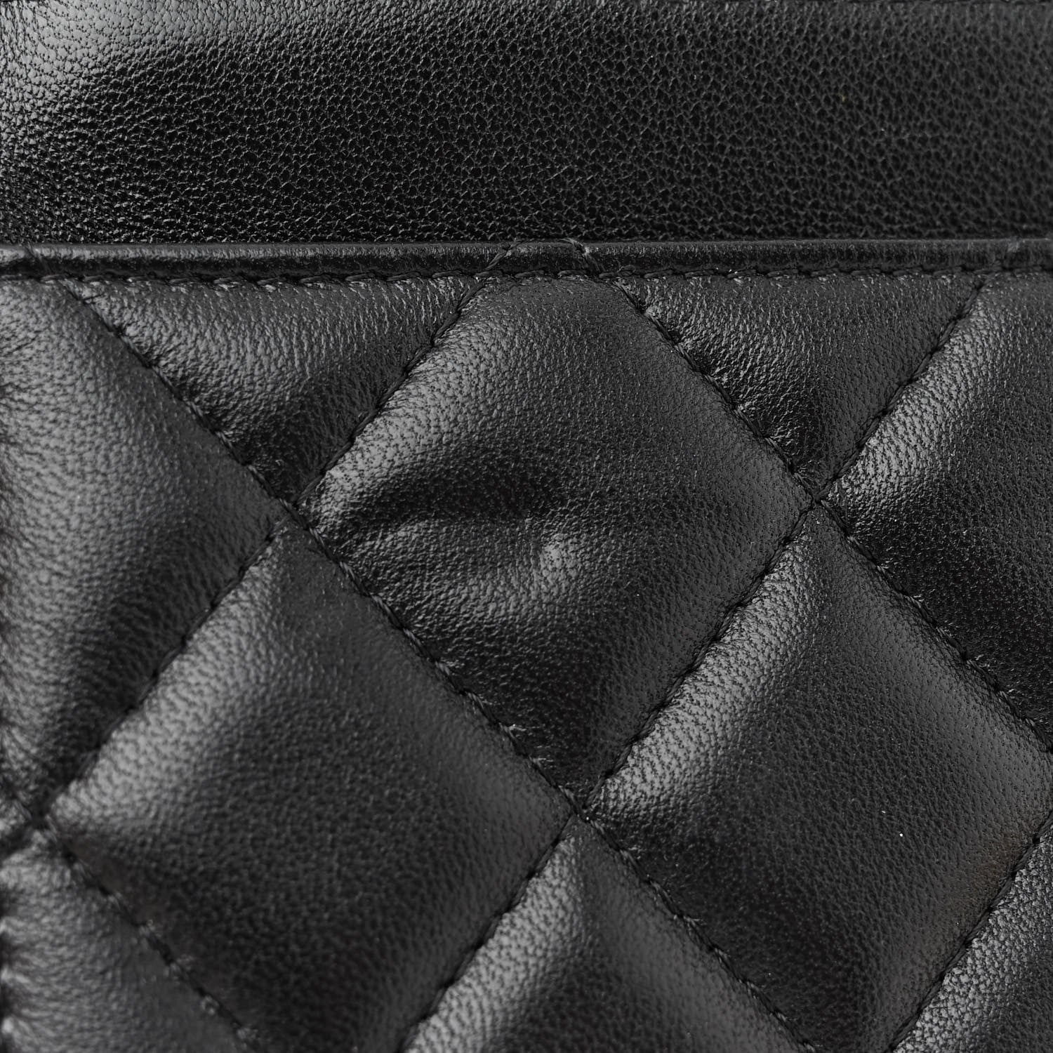 Chanel Lambskin Plexiglass Quilted Coco Love Wallet On Chain WOC Black 11 of 12