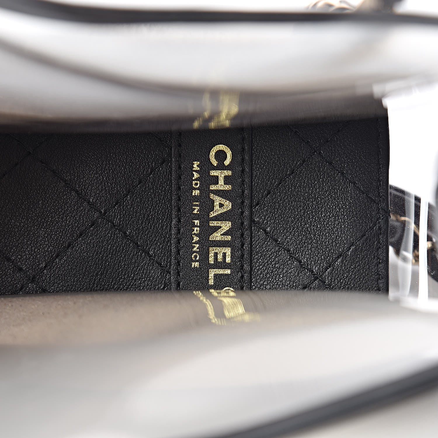 Chanel Lambskin PVC Medium Coco Sand Flap Black 6 of 10