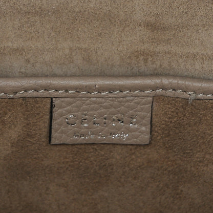 Celine Drummed Calfskin Nano Luggage Dune 6 of 6