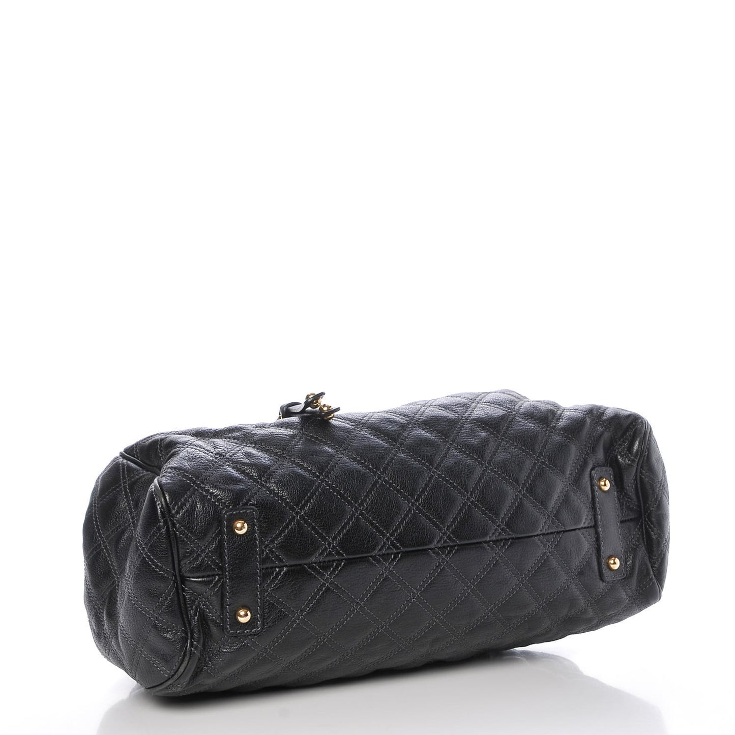 Calfskin Quilted Stam Black