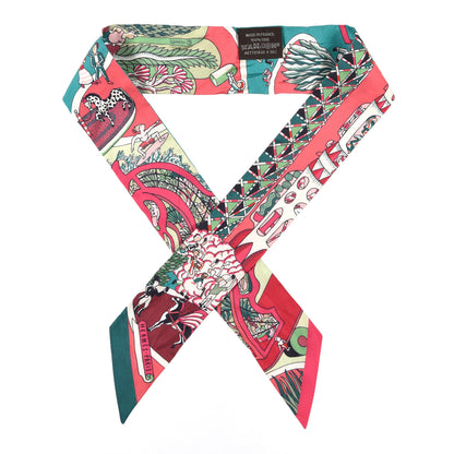 Hermes Silk Exposition Universelle Twilly Rose Vif Menthol 1 of 4