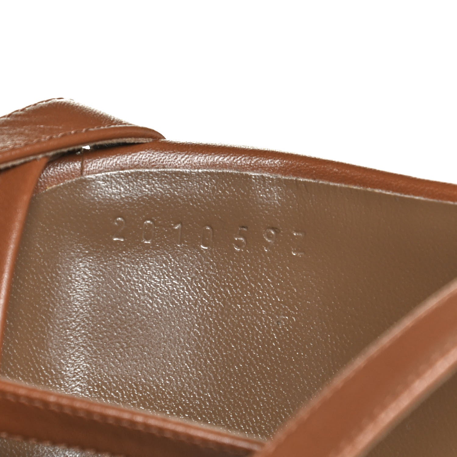Hermes Calfskin Antinea Sandals 38.5 Marron Muscade 10 of 10