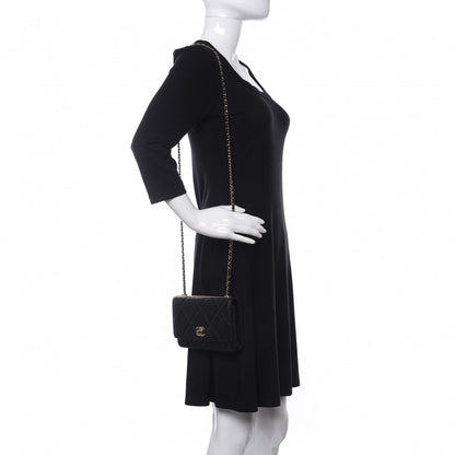 Chanel Lambskin Quilted Trendy CC Wallet On Chain WOC Black 2 of 15