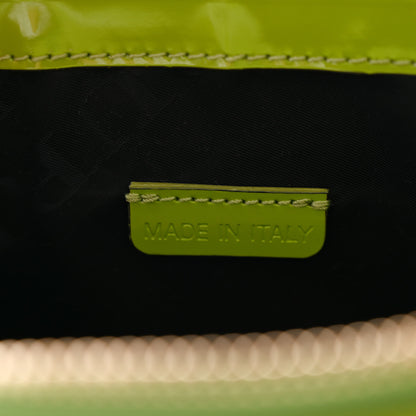 Burberry Patent Bridle Calfskin Parmoor Clutch Bag Lemon Green 7 of 12