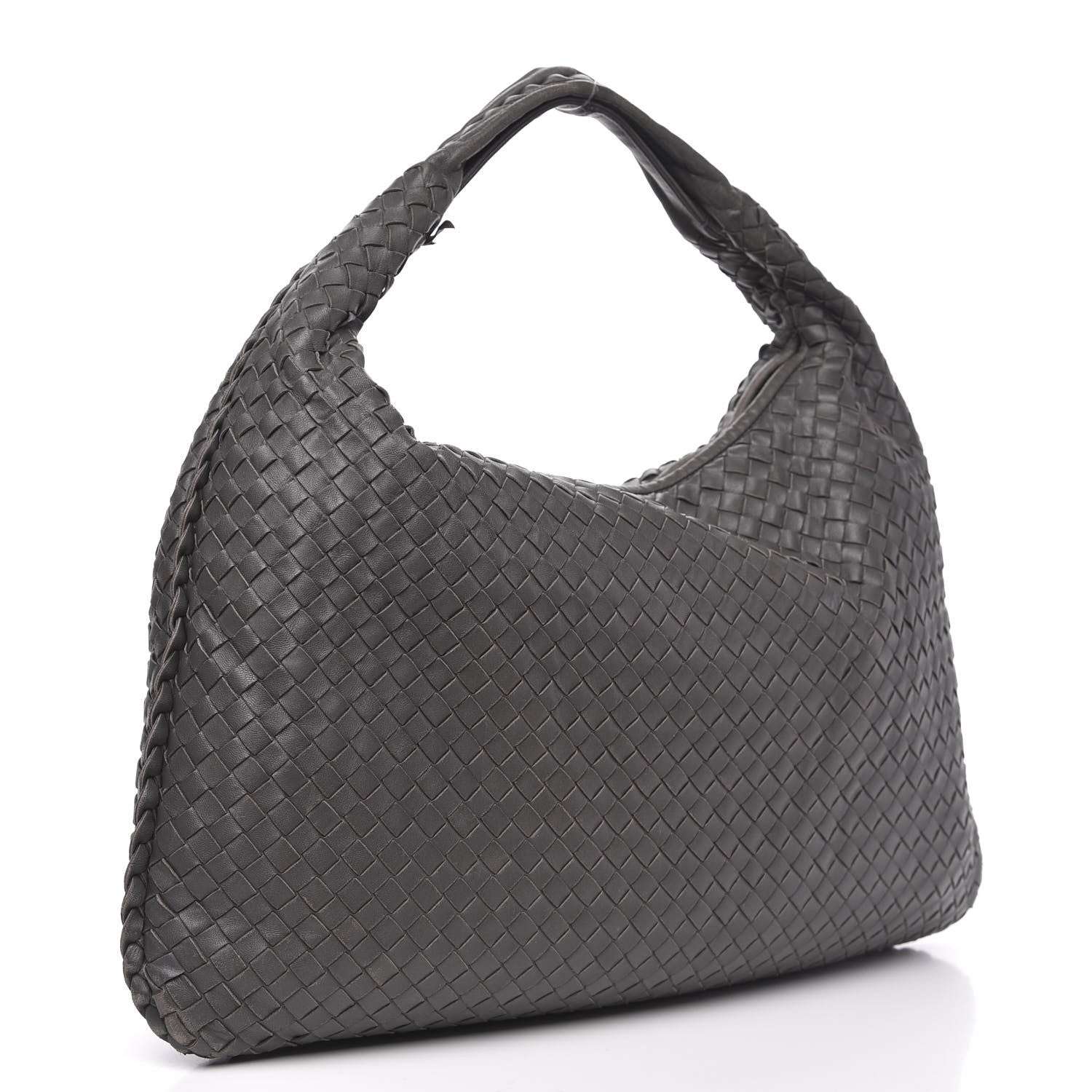 Bottega Veneta Nappa Intrecciato Large Veneta Hobo Grey 3 of 13