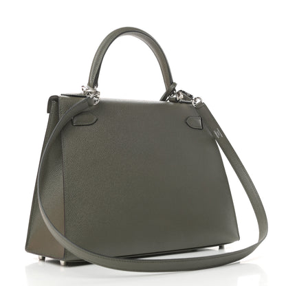 Hermes Epsom Kelly Sellier 28 Vert De Gris 3 of 11