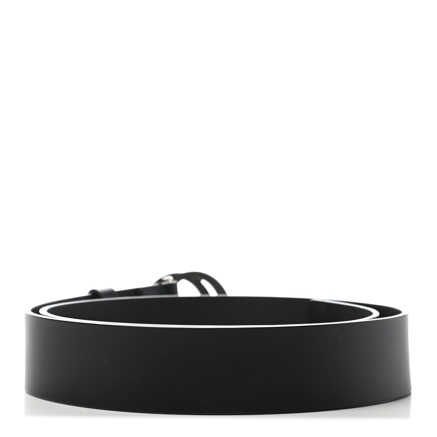 Selleria Calfskin Nickel Interlocking G 37mm Belt 90 36 Black