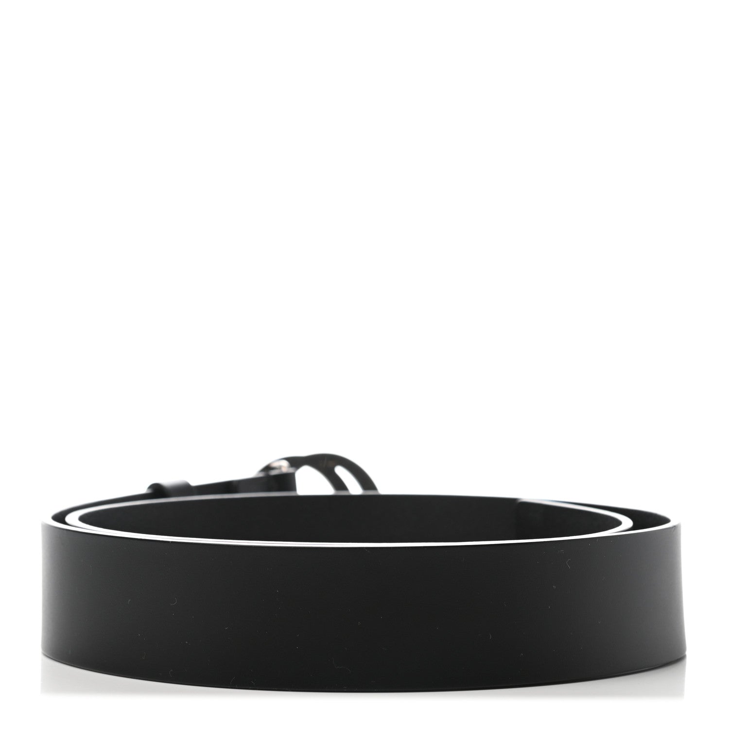 Gucci Selleria Calfskin Nickel Interlocking G 37mm Belt 90 36 Black 2 of 5