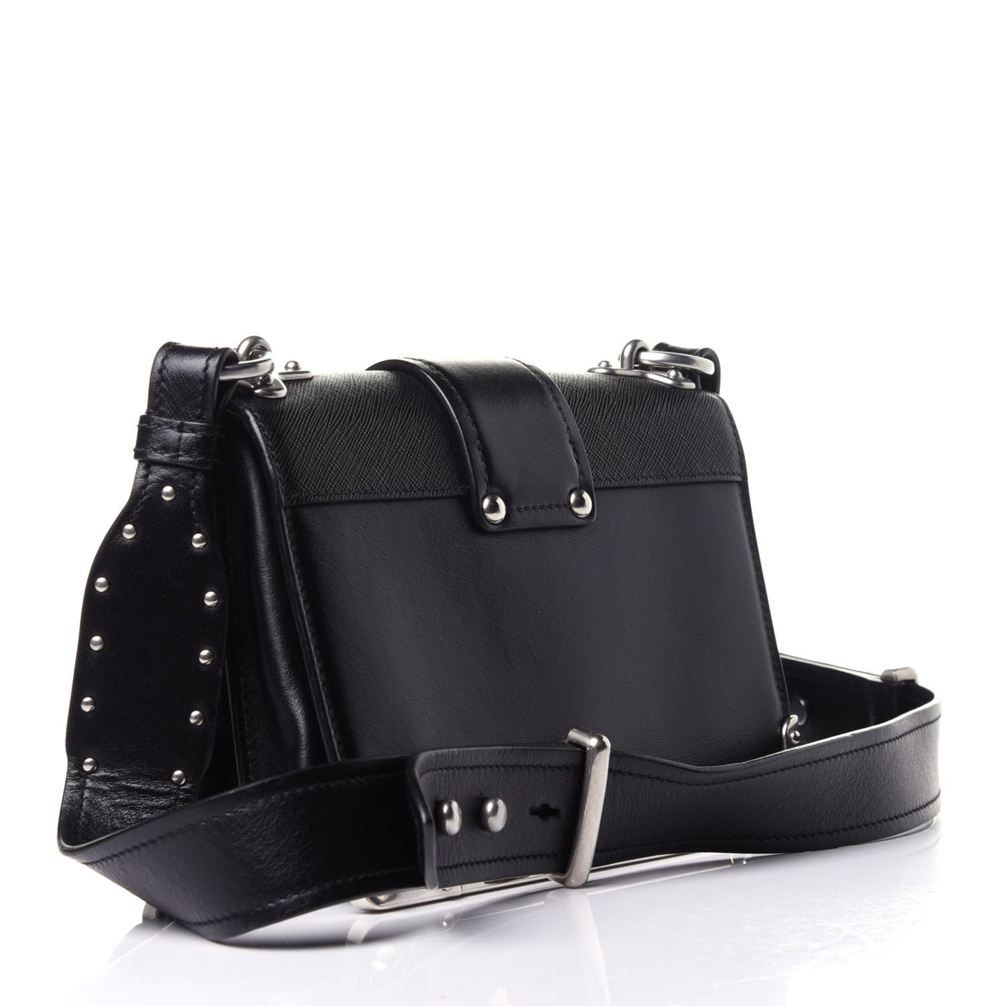 City Calf Saffiano Cahier Bag Black