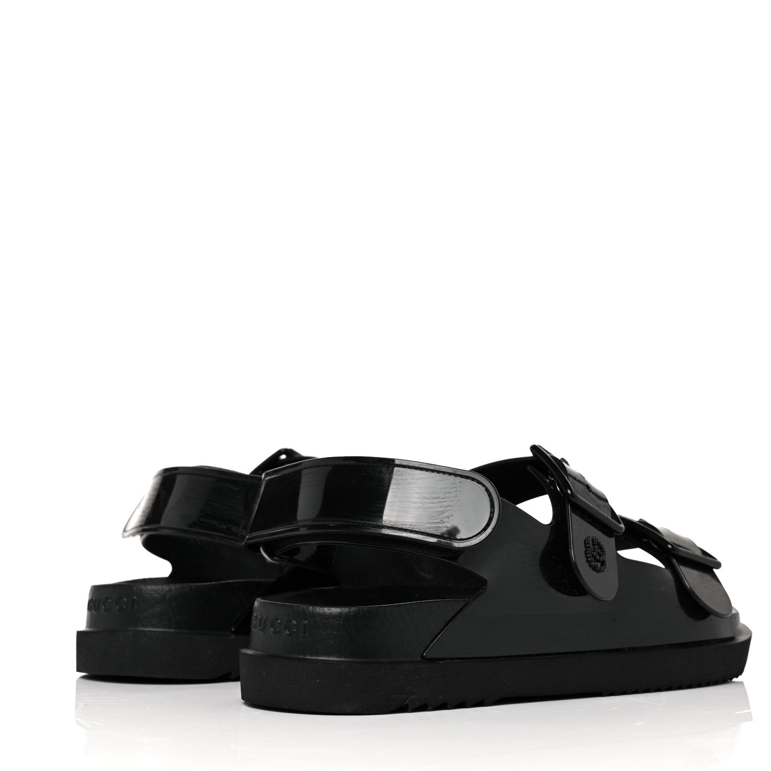 Gucci Rubber Mini Double G Womens Isla Dad Sandals 38 Black 4 of 7