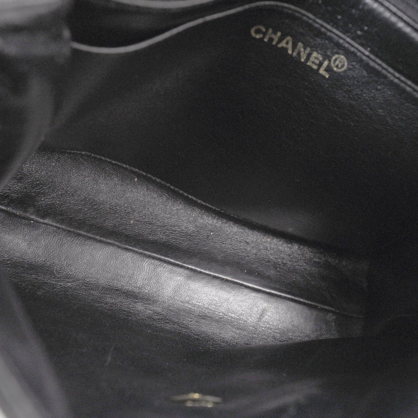Lambskin Quilted Flap Bag Black