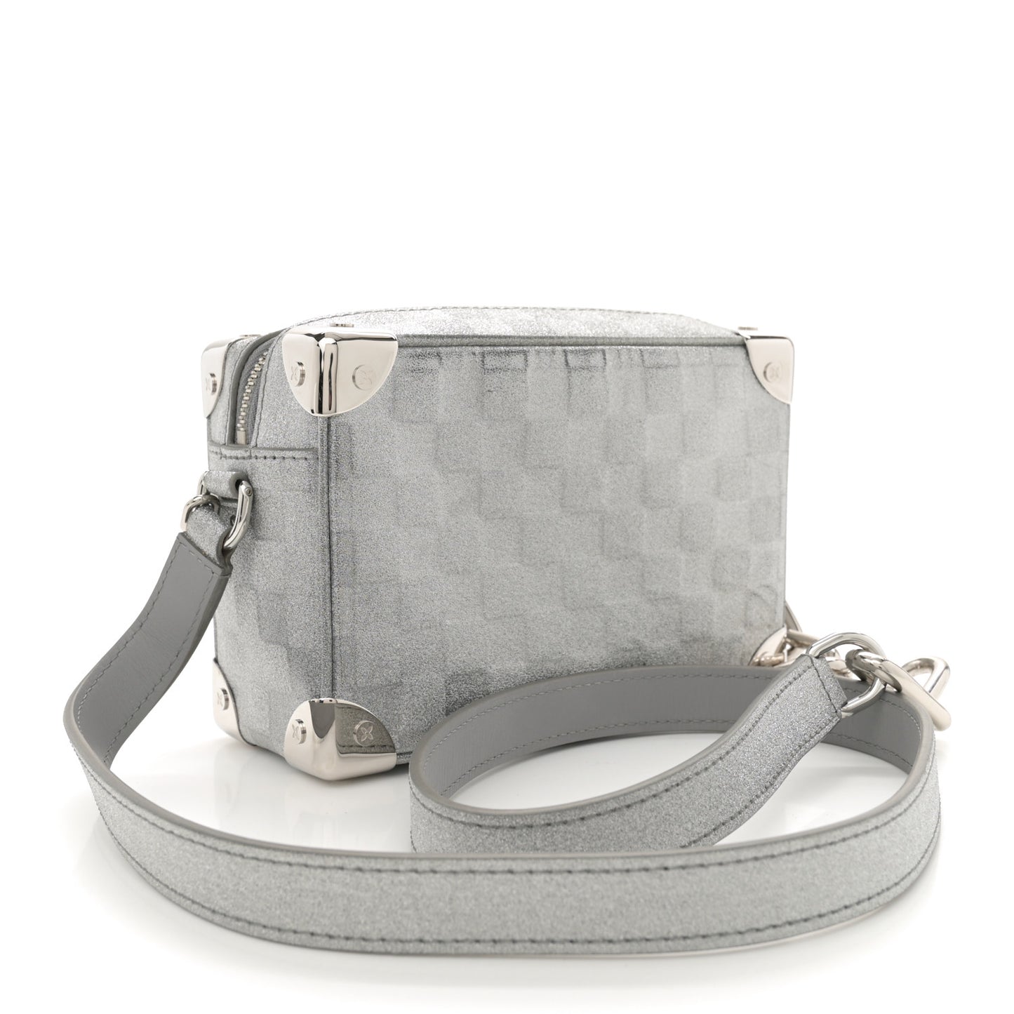 Damier Glitter Mini Soft Trunk Silver
