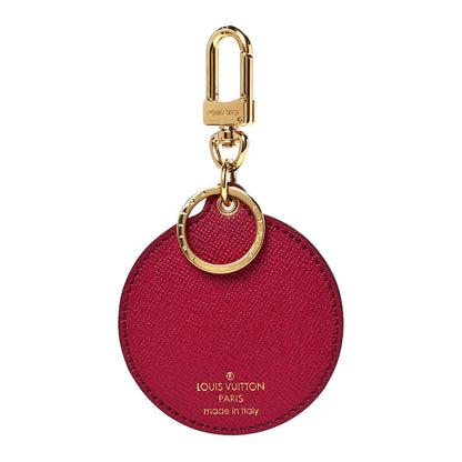 Louis Vuitton Monogram Illustre Multi V Bag Charm Key Ring Fuchsia 3 of 9