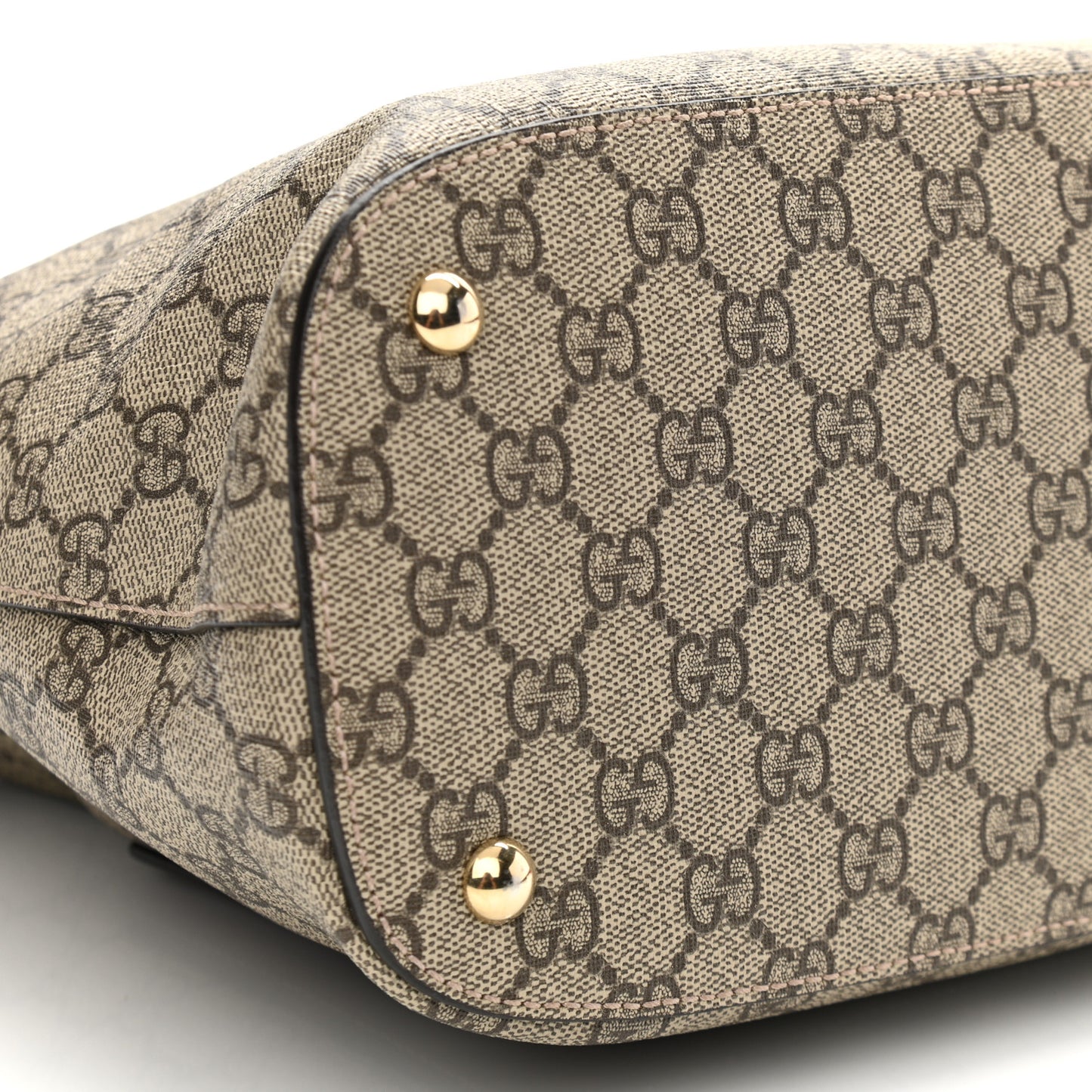 GG Supreme Monogram Linea A Hobo Brown