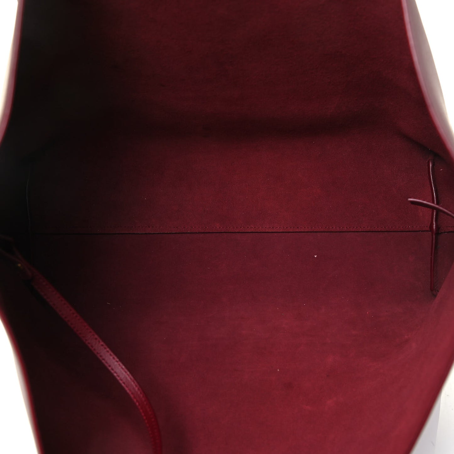 Calfskin Large Shopping Tote Bordeaux