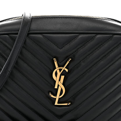 Saint Laurent Calfskin Matelasse Monogram Lou Camera Bag Black 8 of 10