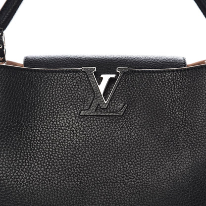 Louis Vuitton Taurillon Capucines MM Black Petale 10 of 10