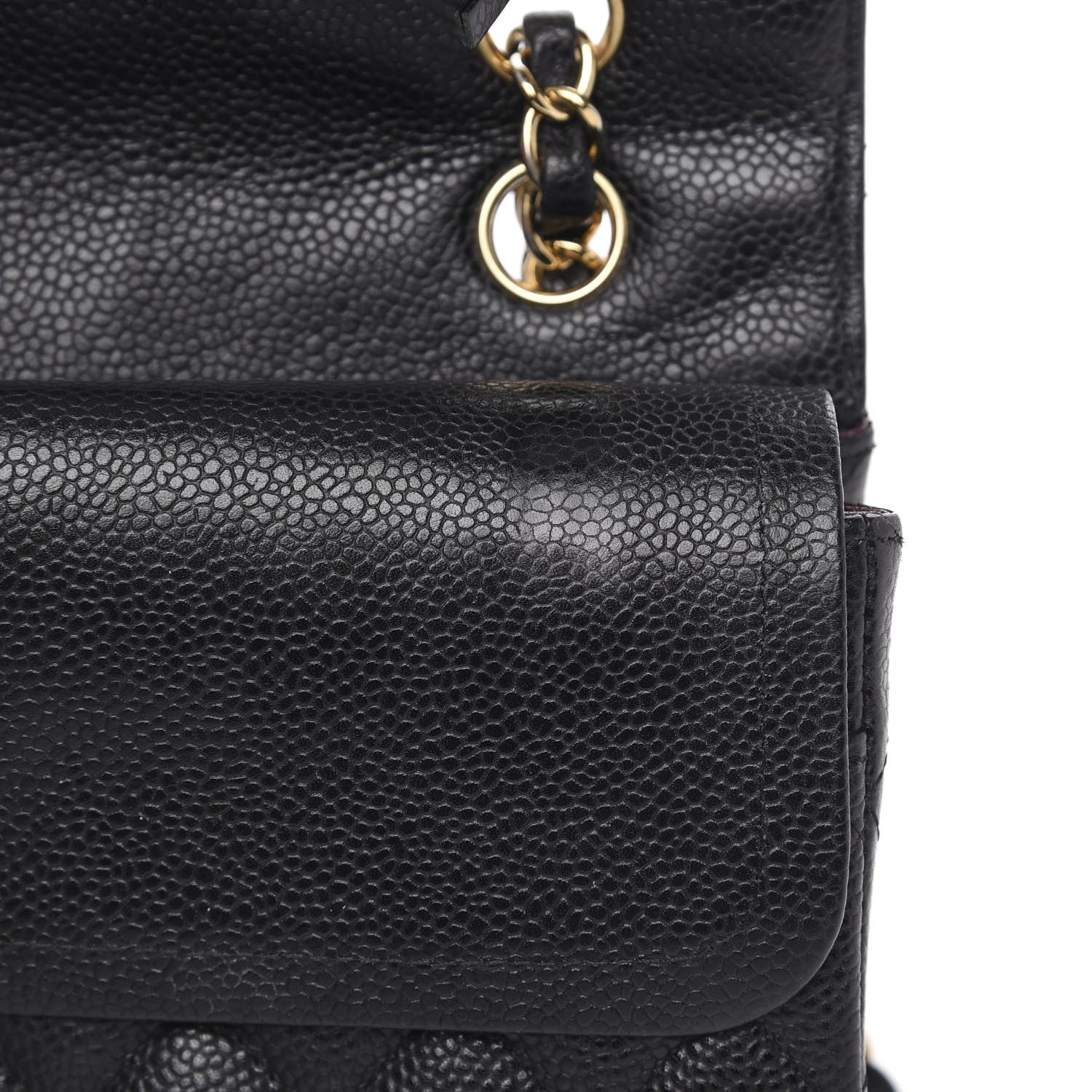 Chanel Caviar Quilted Medium Double Flap Black 13 of 16
