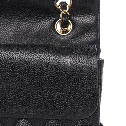 Chanel Caviar Quilted Medium Double Flap Black 13 of 16