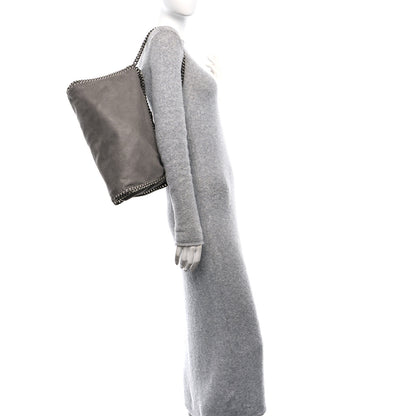 Stella McCartney Shaggy Deer Falabella Fold Over Tote Light Grey 2 of 10