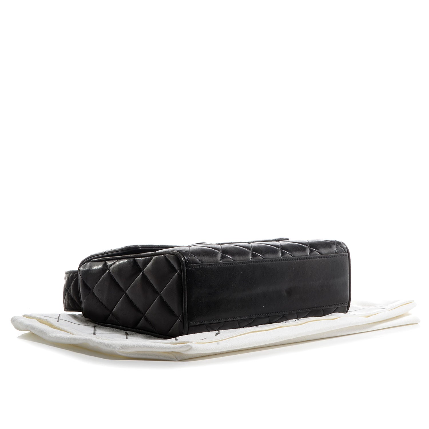 Chanel Lambskin Shoulder Flap Bag Black 4 of 7