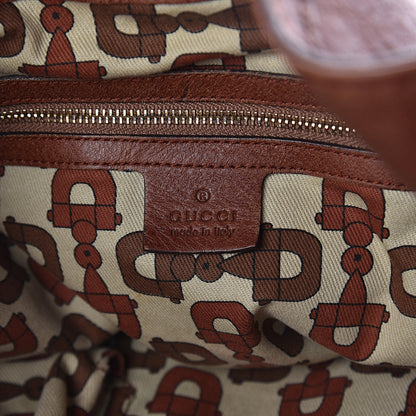 Gucci Calfskin Large Indy Top Handle Hobo Brown 5 of 8