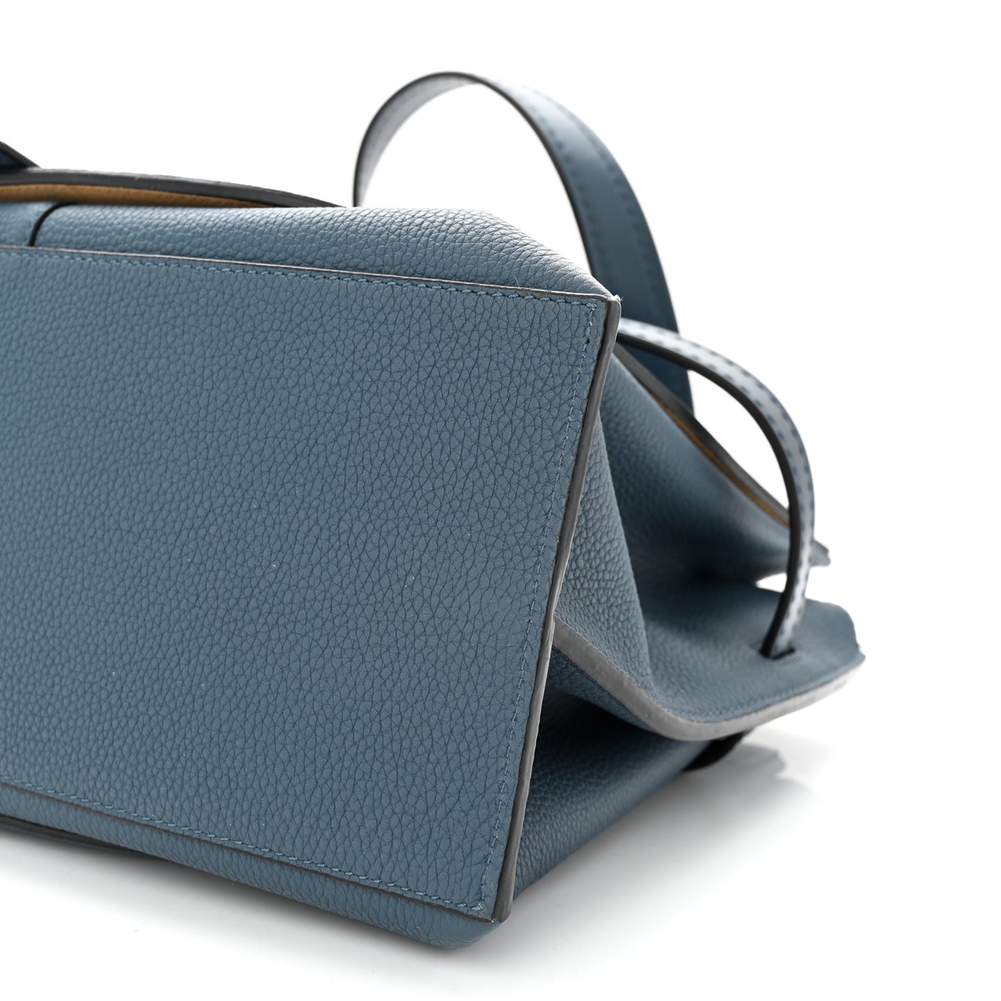 Calfskin Small Gate Tote Steel Blue