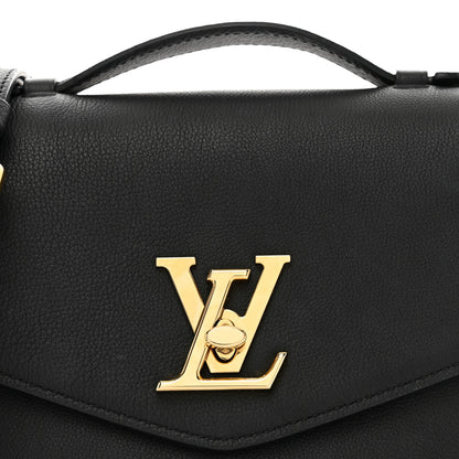 Louis Vuitton Grained Calfskin Lockme Oxford Black 5 of 12