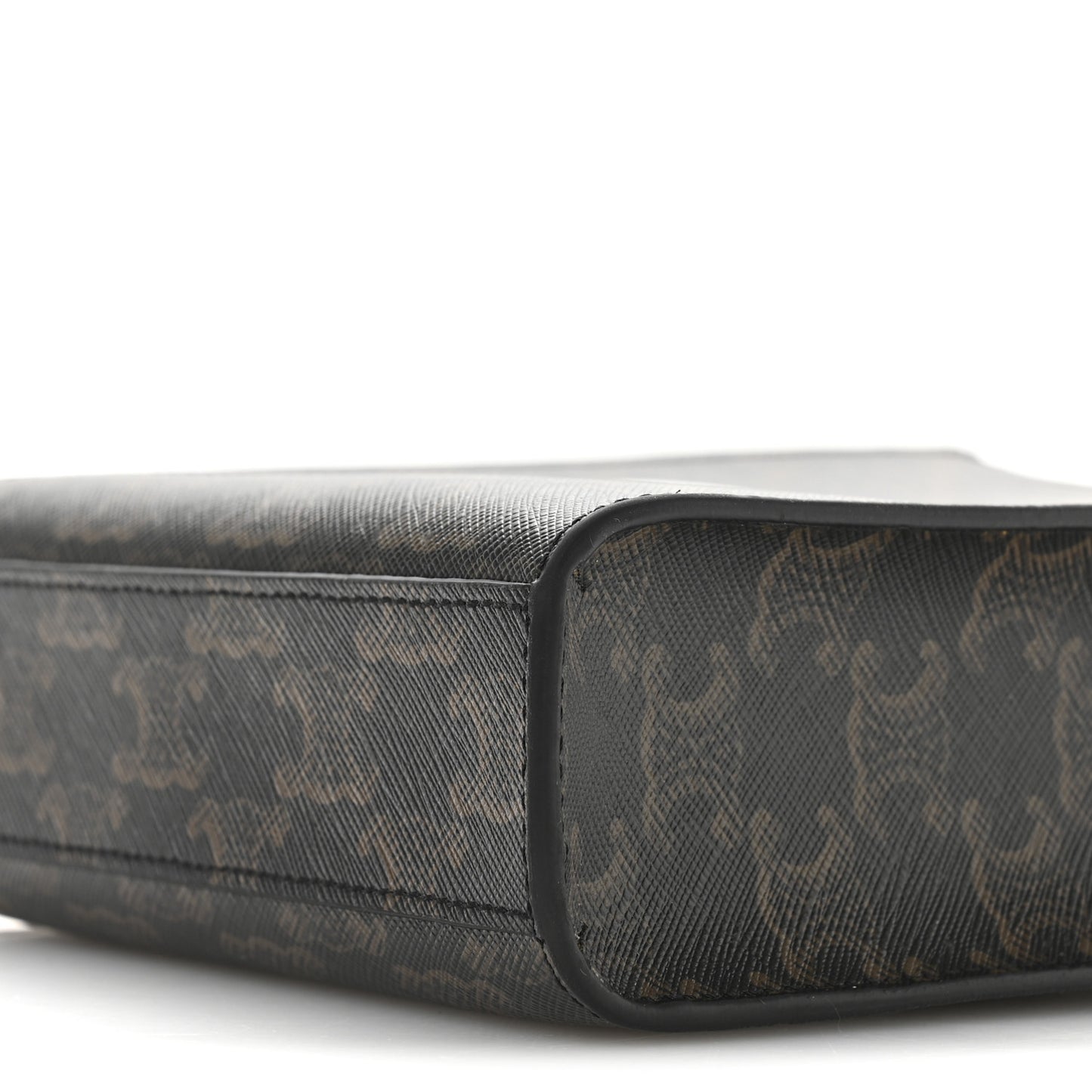 Triomphe Canvas Calfskin Mini Vertical Cabas Tan
