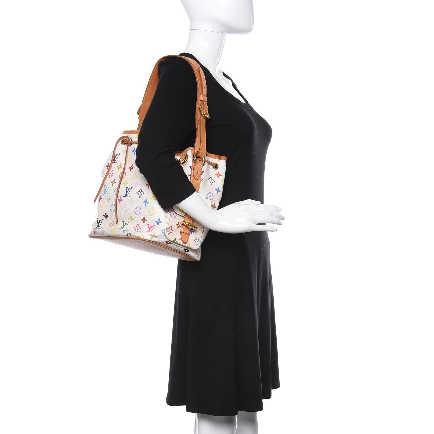 Louis Vuitton Monogram Multicolor Petit Noe White 2 of 13